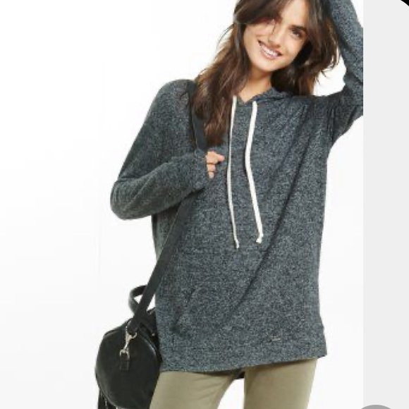 Express Tops - Express one eleven plush jersey hoodie size small
